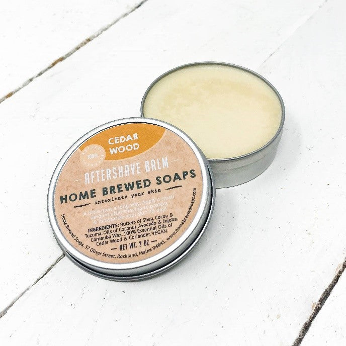 MENS ORGANIC SMOKED BIRCH HANDMADE SOAP & CEDAR AFTERSHAVE BALM