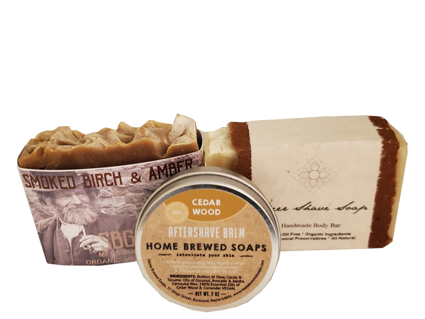 MEN'S ORGANIC SMOKED BRICH & BEER SHAVE+SAMPLE