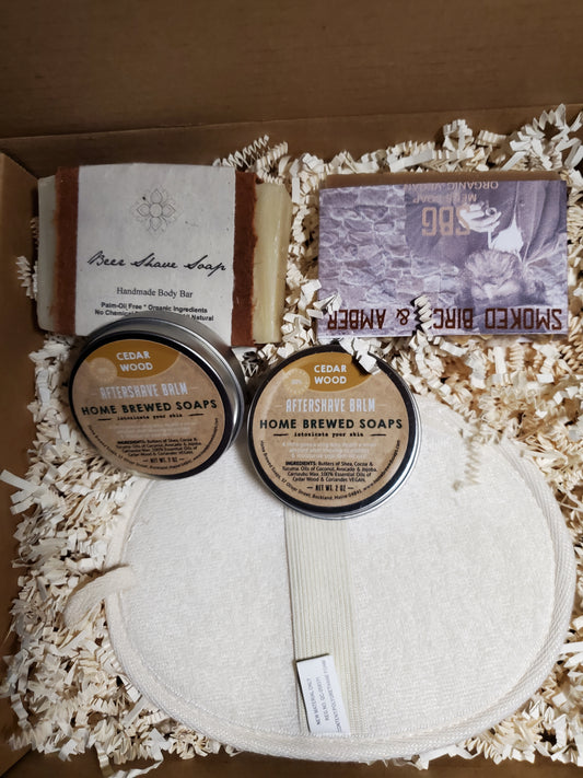 MEN'S ORGANIC SMOKED BRICH & BEER SHAVE+SAMPLE