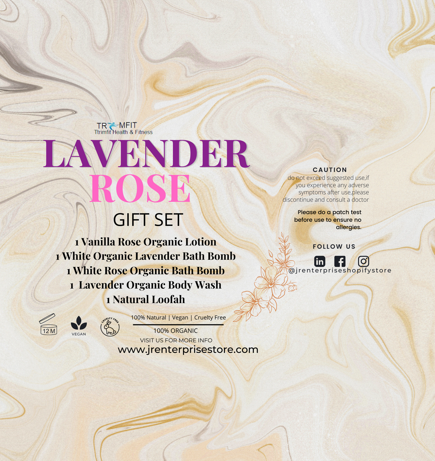 LAVENDER ROSE ORGANIC GIFT SET