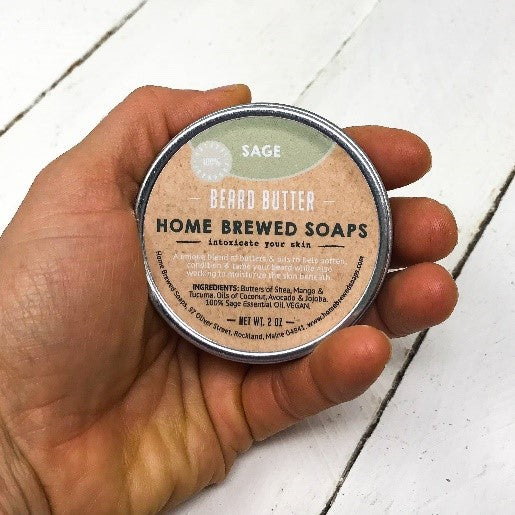 MEN'S ORGANIC SMOKED BIRCH HANDMADE SOAP & SAGE BEARD BUTTER